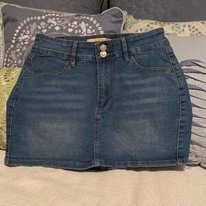 Love Culture Classic Blue Mini Skirt